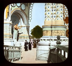 Parijs Expositie: Place de la Concorde, ingangspoort, 1900 door French Photographer